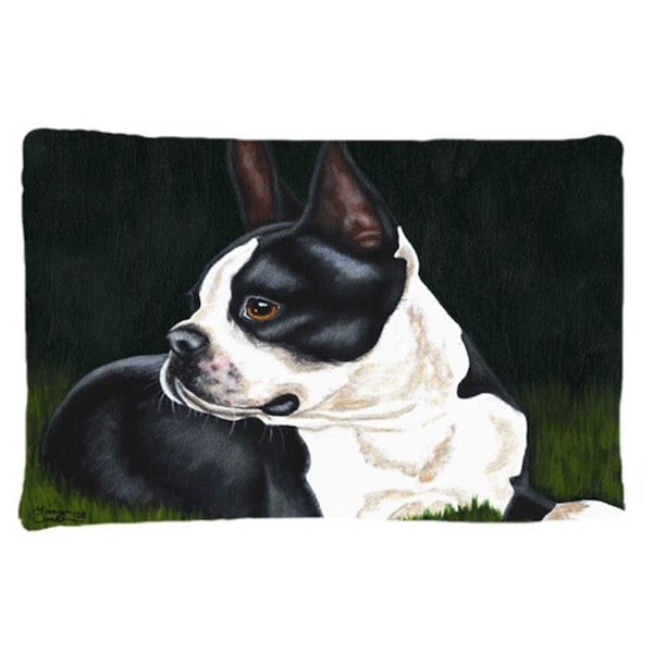 Jensendistributionservices Boston Terrier Beauty Fabric Standard Pillowcase - MI2556998