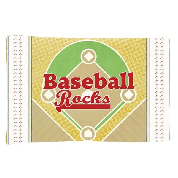 Carolines Treasures Carolines Treasures SB3077PILLOWCASE Baseball Rules Moisture Wicking Fabric Standard Pillowcase - SB3077PILLOWCASE