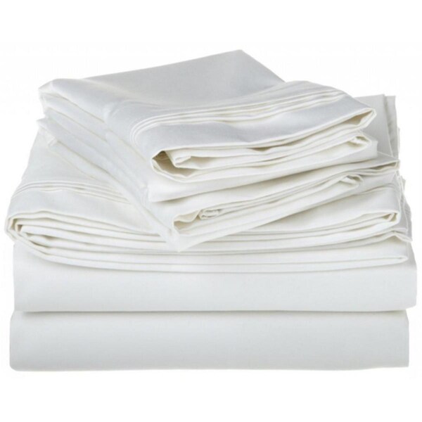 Impressions By Luxor Treasures Egyptian Cotton 1500 Thread Count Solid Sheet Set King-White - 1500KGSH SLWH