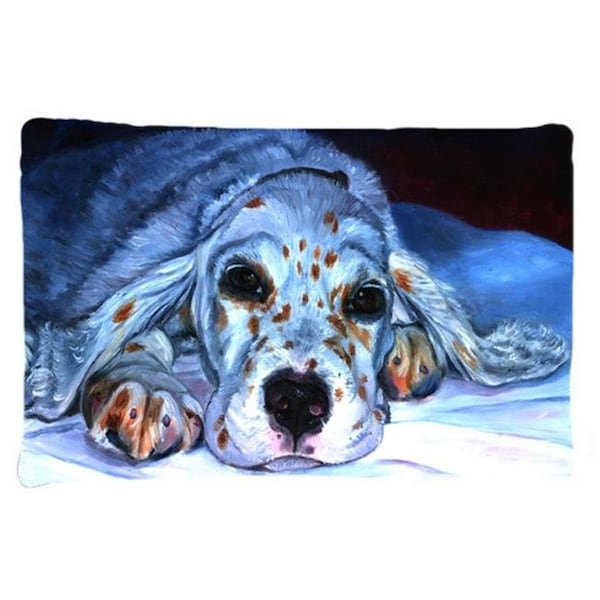 Carolines Treasures Carolines Treasures 7330PILLOWCASE English Setter Pup Fabric Standard Pillowcase - 7330PILLOWCASE
