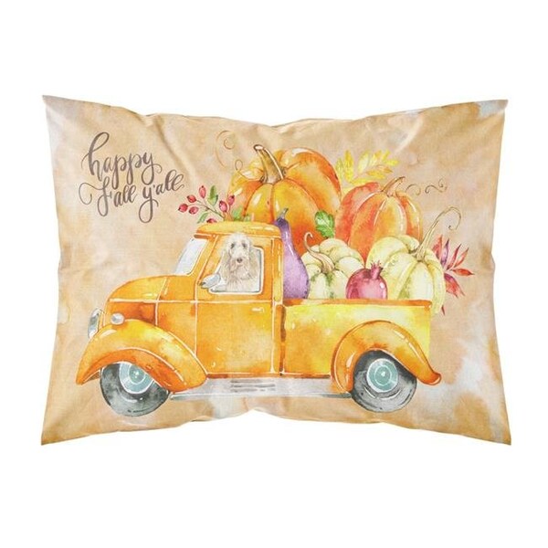 Carolines Treasures Carolines Treasures CK2637PILLOWCASE Fall Harvest Spinone Italiano Fabric Standard Pillowcase - CK2637PILLOWCASE