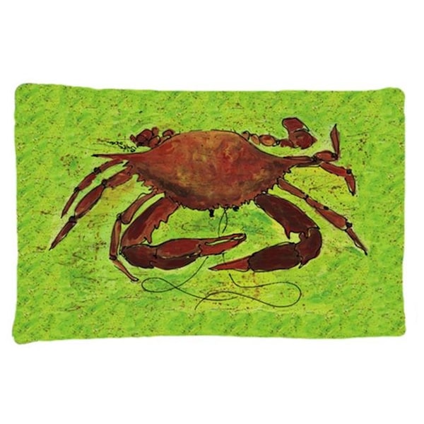 Carolines Treasures Carolines Treasures 8127PILLOWCASE 20.5 x 30 in. Crab Moisture Wicking Fabric Standard Pillow Case - 8127PILLOWCASE