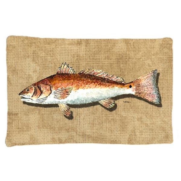 Carolines Treasures Carolines Treasures 8807PILLOWCASE 20.5 x 30 in. Red Fish Moisture Wicking Fabric Standard Pillow Case - 8807PILLOWCASE