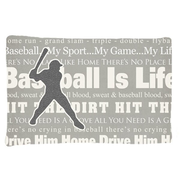 Carolines Treasures Baseball Is Life Moisture Wicking Fabric Standard Pillowcase - CA75317