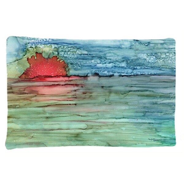 Carolines Treasures Abstract Sunset on the Water Fabric Standard Pillowcase - 8984PILLOWCASE