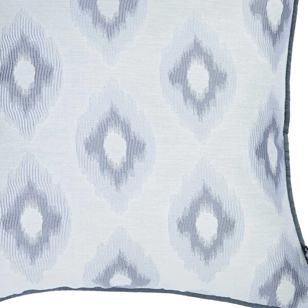 Homeroots 17 x 17 in. Grey Jacquard Chic Decorative Throw Pillow Cover - 355664