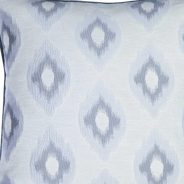 Homeroots 17 x 17 in. Grey Jacquard Chic Decorative Throw Pillow Cover - 355664