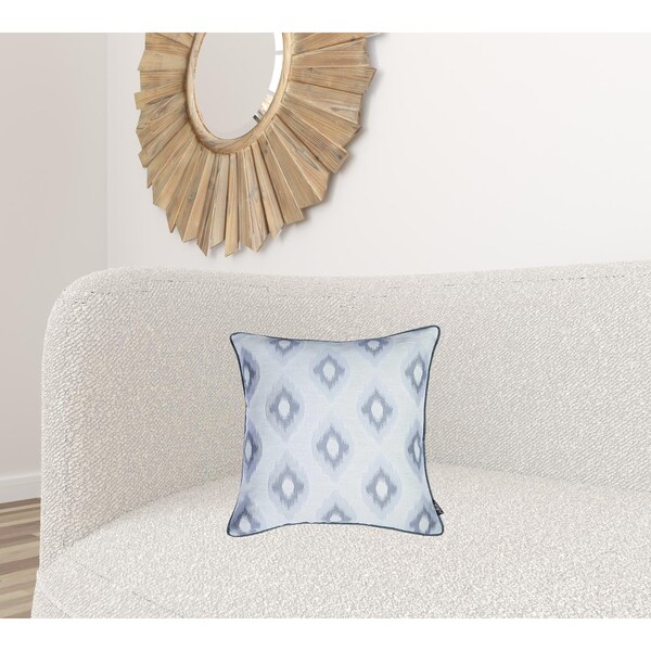 Homeroots 17 x 17 in. Grey Jacquard Chic Decorative Throw Pillow Cover - 355664