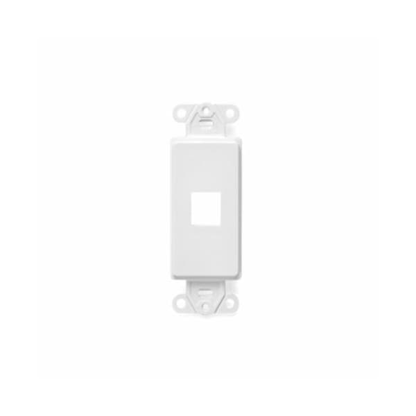 Leviton WALLPLATES INS DEC 1 PORT WH - 41641-W