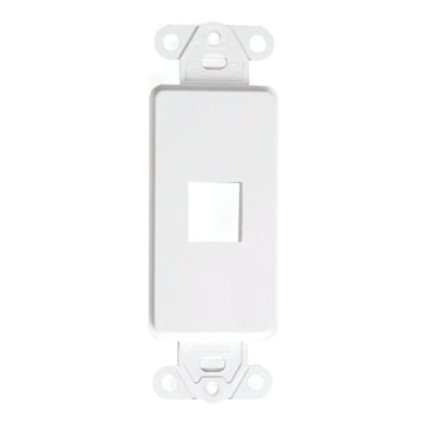 Leviton WALLPLATES INS DEC 1 PORT WH - 41641-W