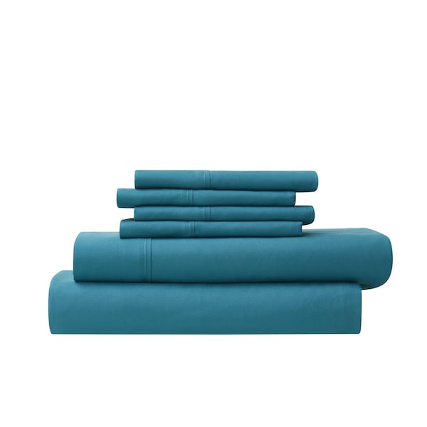 Bamboo Comfort Bamboo 6-Piece Luxury Sheet Set - King - Teal - 1300KGTL