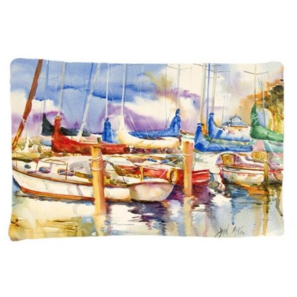 Carolines Treasures Carolines Treasures JMK1072PILLOWCASE Run Away Sailboats Fabric Standard Pillowcase - JMK1072PILLOWCASE