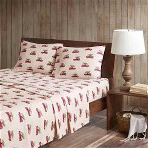 Woolrich Twin Size Sheet Set, Tan Cars - WR20-2071