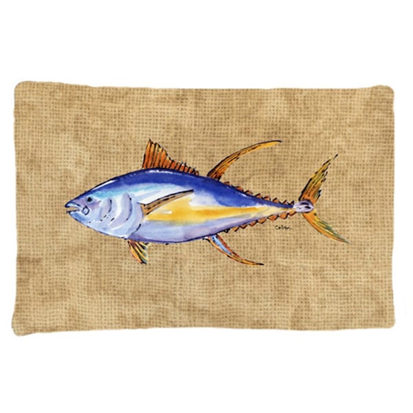 Carolines Treasures 20.5 x 30 in. Tuna Fish Moisture Wicking Fabric Standard Pillow Case - 8817PILLOWCASE