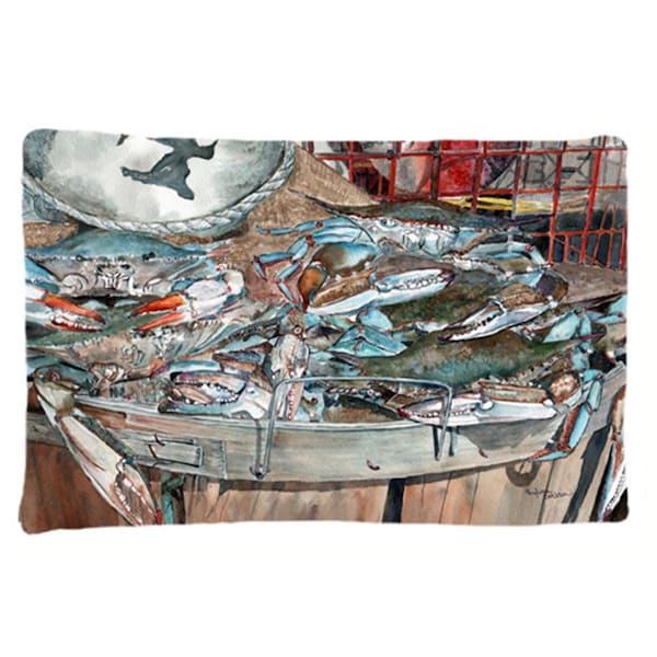 Carolines Treasures Basket Full of Blue Crabs Fabric Standard Pillowcase - 8961PILLOWCASE