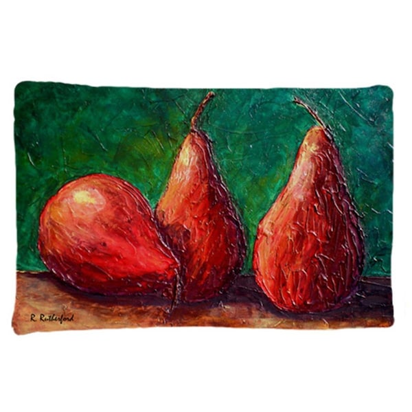Carolines Treasures 20.5 x 30 in. Pears Moisture Wicking Fabric Standard Pillow Case - RDR2008PILLOWCASE