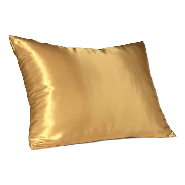 Sweet Dreams Satin Pillowcase with Hidden Zipper Standard - Gold - 4100SGOL