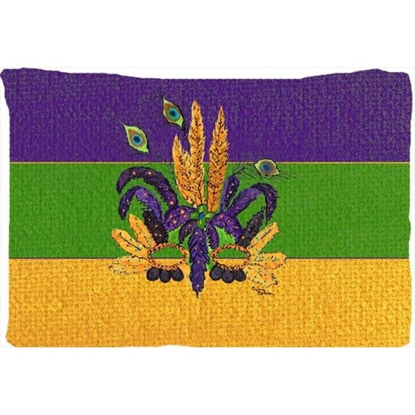 Carolines Treasures Carolines Treasures 8387PILLOWCASE 20.5 x 30 in. Mardi Gras Mask Moisture Wicking Fabric Standard Pillowcase - 8387PILLOWCASE