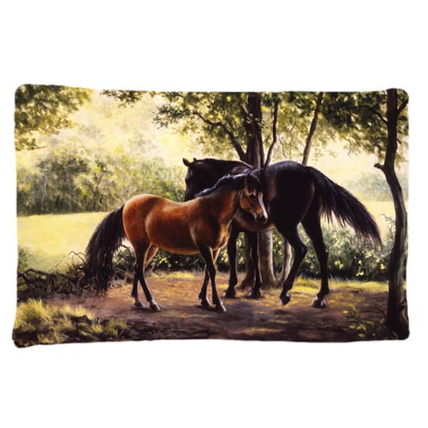 Jensendistributionservices Horses by Daphne Baxter Fabric Standard Pillowcase - MI2557263