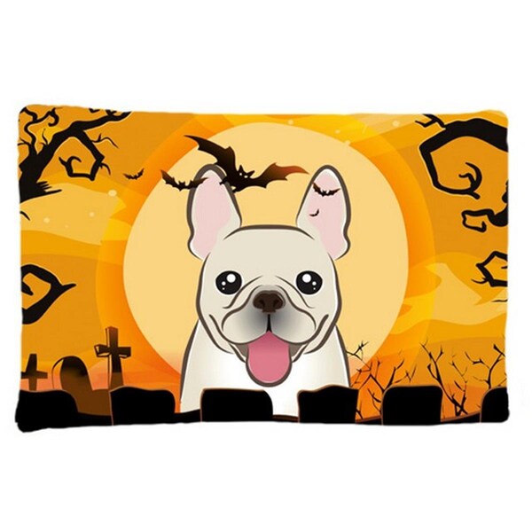 Carolines Treasures Halloween French Bulldog Fabric Standard Pillowcase - BB1796PILLOWCASE