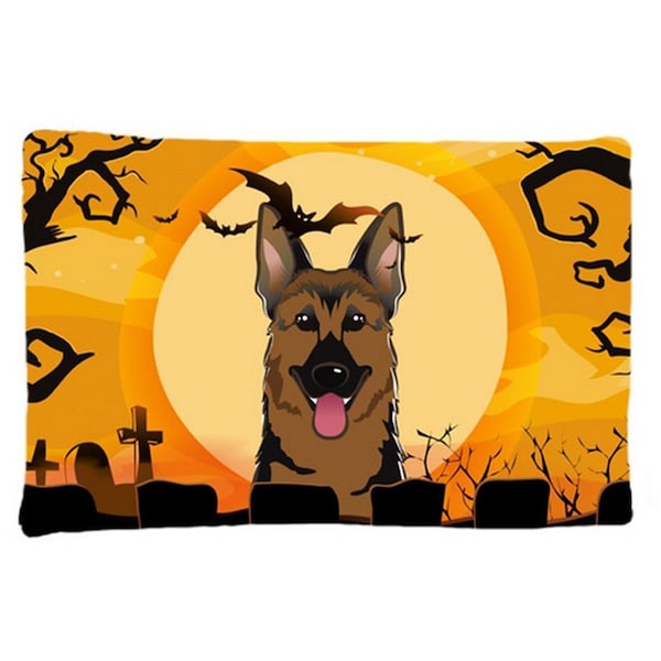 Carolines Treasures Halloween German Shepherd Fabric Standard Pillowcase - BB1769PILLOWCASE