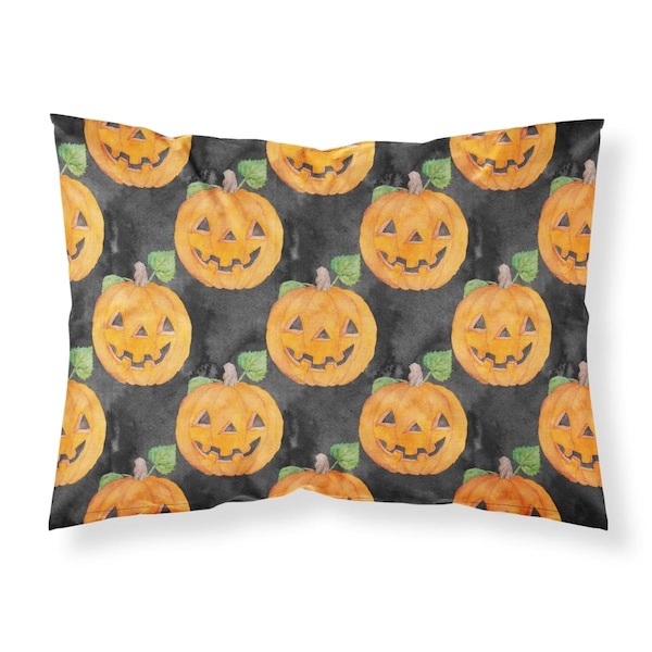 Carolines Treasures Carolines Treasures BB7524PILLOWCASE Watecolor Halloween Jack-O-Lantern Fabric Standard Pillowcase - BB7524PILLOWCASE