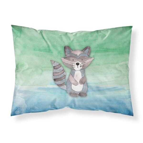Carolines Treasures Carolines Treasures BB7438PILLOWCASE Raccoon Watercolor Fabric Standard Pillowcase - BB7438PILLOWCASE