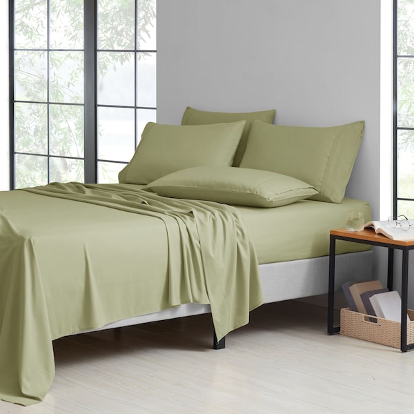 Bamboo Comfort Bamboo 6-Piece Luxury Sheet Set - Twin XL - Sage - 1300TWXLSG