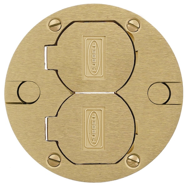 Hubbell Wiring Device-Kellems Plate Cover, Brushed Finish, Brown - PFBRCBRA