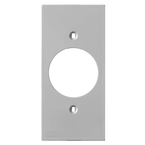 Hubbell Wiring Device-Kellems Din Rail Utility Box Device Plate, Number of Gangs: 1 Non Metallic, Gray - KP720GY