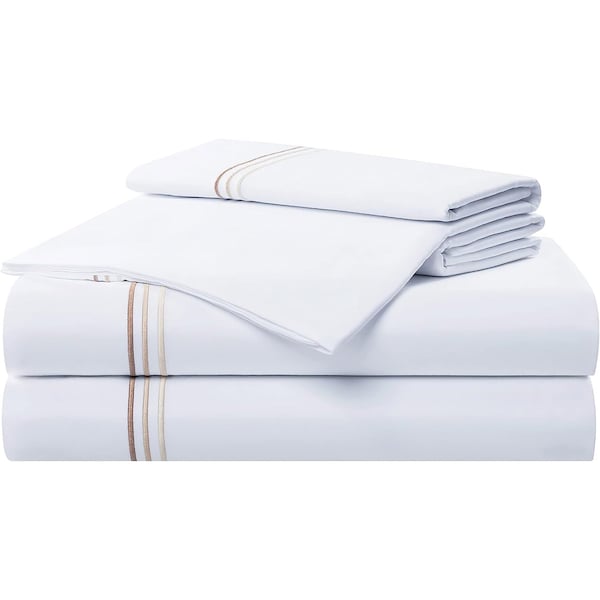 Monarch Brands Aston & Arden Sateen - Full, Beige - P-SS-T600-FL-BG