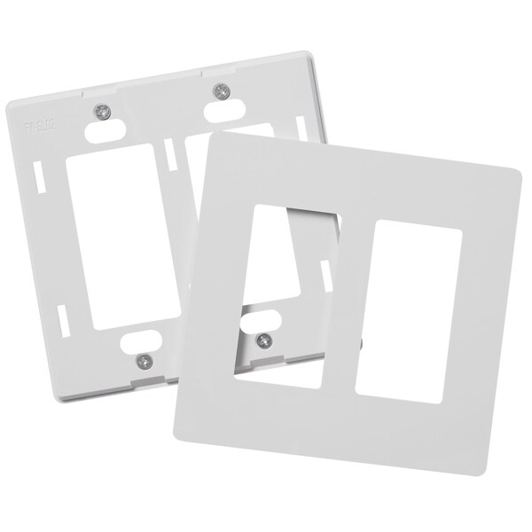 Faith Wall Plate, Number of Gangs: 2-Gang Plastic, White - SWP2-WH-120