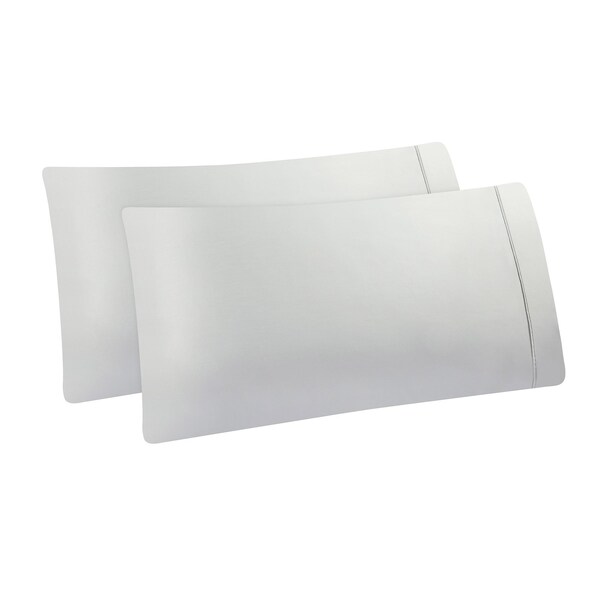 Monarch Brands Aston & Arden Tencel Pillowcase Standard, Light Grey, 2PK - P-SS-SP-400-LG
