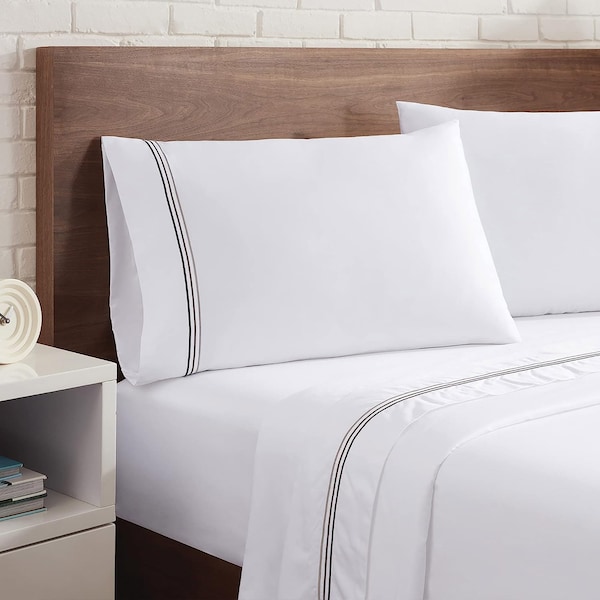 Monarch Brands Aston & Arden Sateen - Full, Charcoal - P-SS-T600-FL-CH