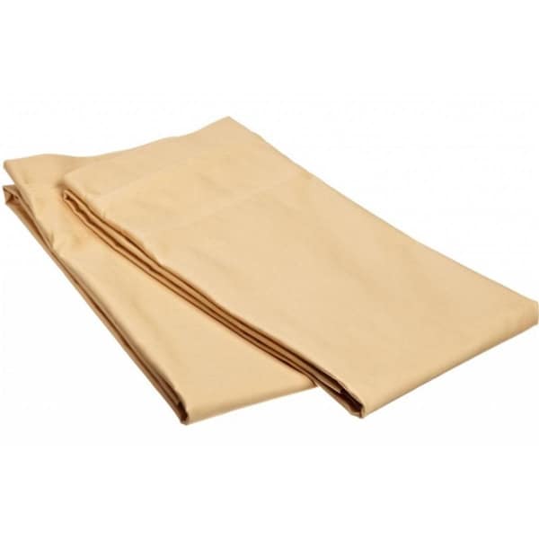 Impressions By Luxor Treasures Egyptian Cotton 650 Thread Count Solid Pillowcase Set Standard-Gold - 650SDPC SLGL