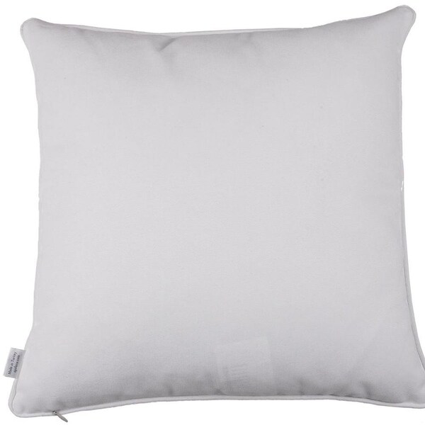 Homeroots Blue Flower Square Style Decorative Throw Pillow Cover 18 x 18 in. - 355487