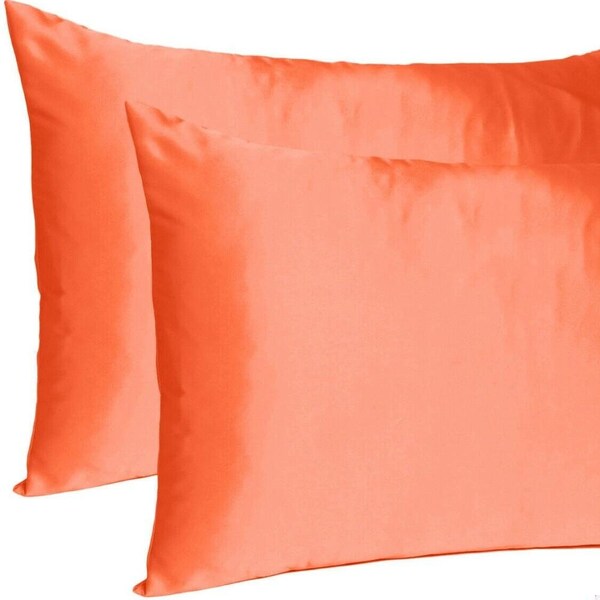 Homeroots 20 x 26 in. Poppy Dreamy Silky Satin Standard Size Pillowcases - 387864