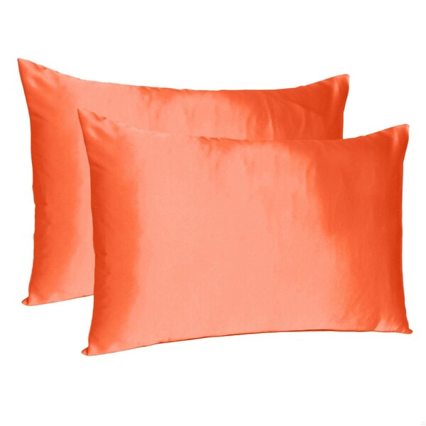 Homeroots 20 x 26 in. Poppy Dreamy Silky Satin Standard Size Pillowcases - 387864
