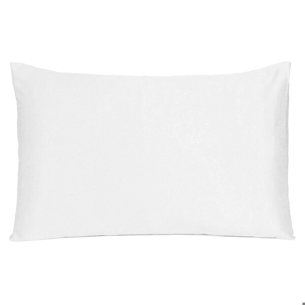 Homeroots 20 x 26 in. White Dreamy Silky Satin Standard Size Pillowcases - 387858