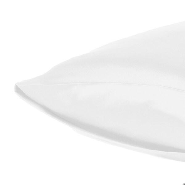 Homeroots 20 x 26 in. White Dreamy Silky Satin Standard Size Pillowcases - 387858