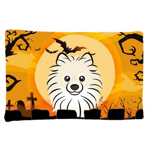 Carolines Treasures Halloween Pomeranian Fabric Standard Pillowcase - BB1765PILLOWCASE