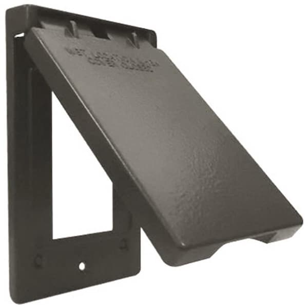 Evolve 1C-GV-BR Vertical Ground Fault Interrupter Single Gang Flip CoverBronze - EV865096