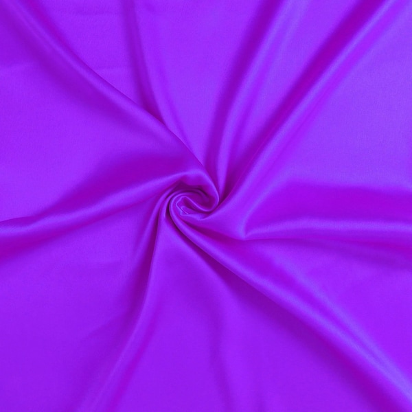 Homeroots 20 x 30 in. Bright Purple Dreamy Silky Satin Queen Size Pillowcases - 387907