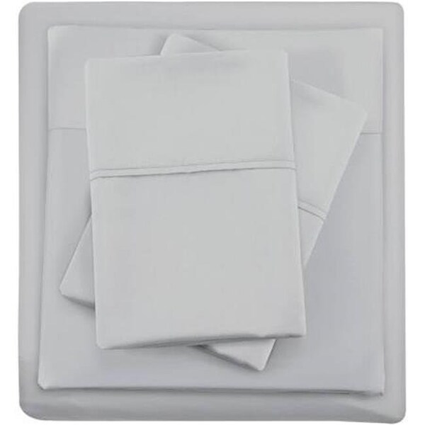 Madison Park Madison Park MP20-4852 California King Size Cotton Blend Sheet Set; Grey - MP20-4852