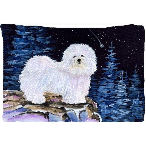 Carolines Treasures Carolines Treasures SS8437PILLOWCASE 20.5 x 30 in. Starry Night Coton De Tulear Moisture Wicking Fabric Standard Pillowcase - SS8437PILLOWCASE