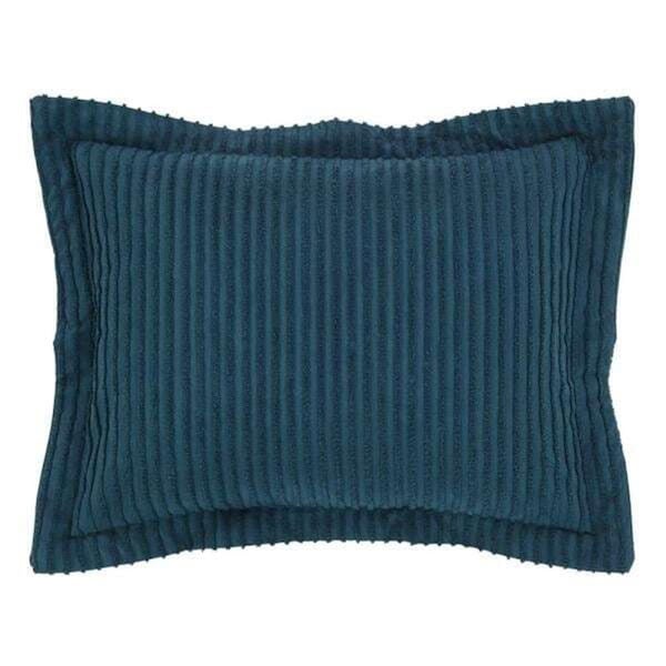 Convenience Concepts Jullian Collection Super Soft & Light Weight Bold Stripes Standard Sham, Teal - HI2112557