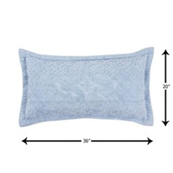 Convenience Concepts Ashton Cotton Pillow Sham, Blue - King Size - HI1846119