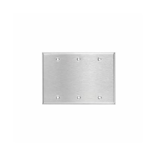 Mulberry Number of Gangs: 3 430 Stainless Steel, Satin Finish - 97853