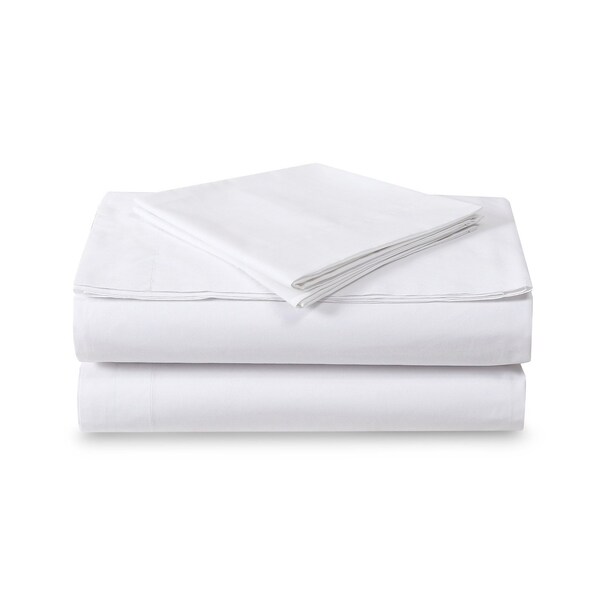 1888 Mills Flat Sheet T200 90x110 White, 12PK - N20090110WHT-1-ST00
