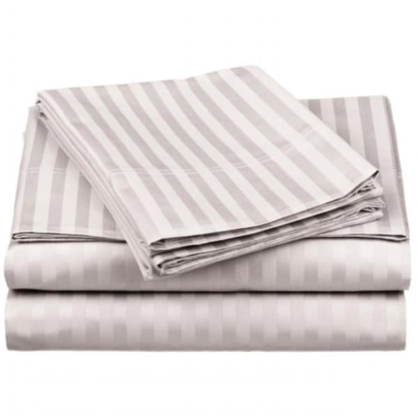 Impressions By Luxor Treasures Egyptian Cotton 650 Thread Count Full Sheet Set-Silver - 650FLSH STSV